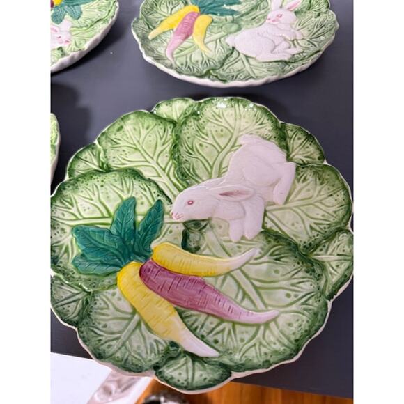 Strata Group Bunny Lane Set Of 4 Salad Desserts Plates Philippines Whimsical VTG - Picture 5 of 6